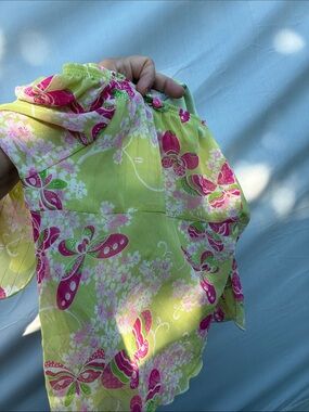 Iz Byer California Floral Top Girls y2K